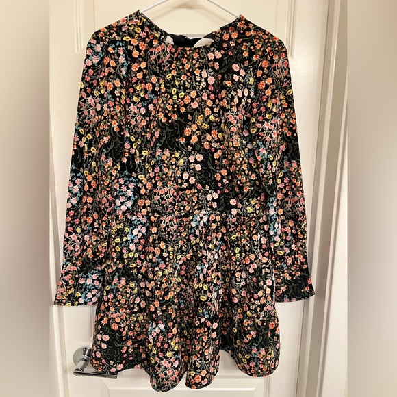 Zara Black with Multicolor Floral Romper, Women’s Size XS - Picture 2 of 3